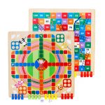 Tablero Doble Ludo + Serpientes y Escaleras